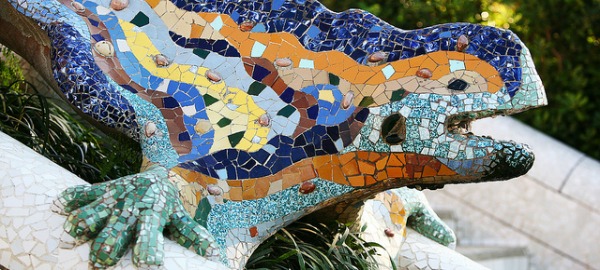 La Salamandra di Park Guell a Barcellona